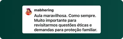 Depoimento de aluna: Obrigada por sua humildade em compartilhar conhecimento