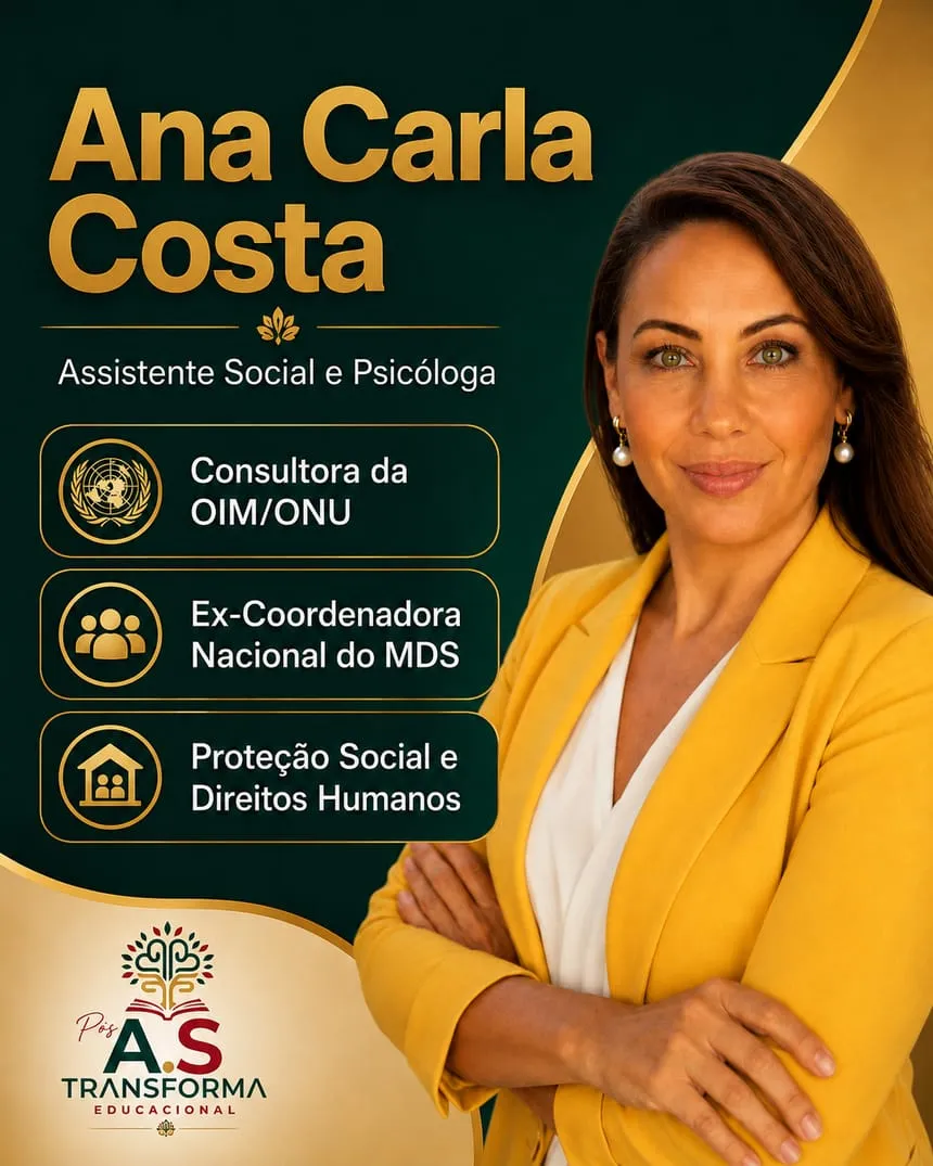 Professora Ana Carla Costa Rocha, consultora da OIM/ONU e ex-MDS